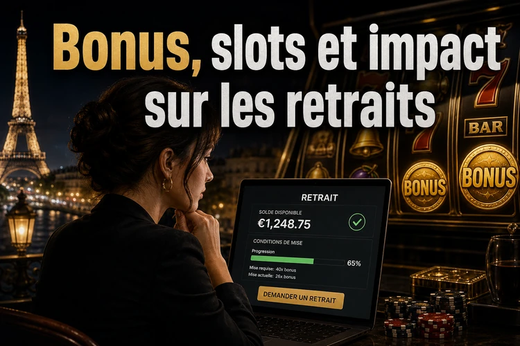 Bonus, slots et impact sur les retraits