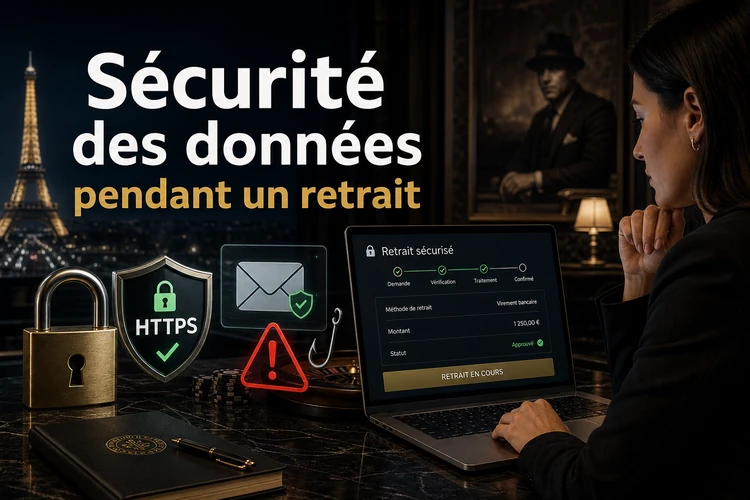 Sécurité des données pendant un retrait