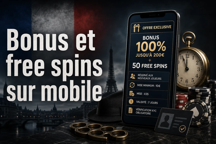 Bonus et free spins sur mobile